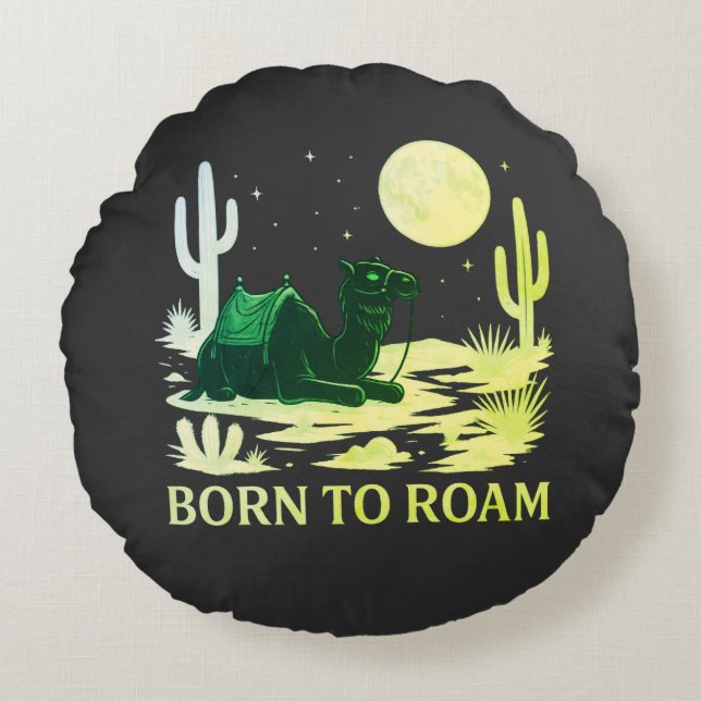 Born to Roam Rund Kudde (Framsidan)
