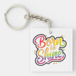 Born to Shine Pride | HBTQ regnbågscitat konst 