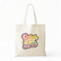 Born to Shine Pride | LGBTQ regnbågscitat konst 