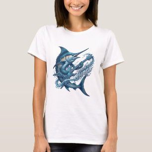 Born to Shred – Ocean Rock Guitar Marlin T Shirt