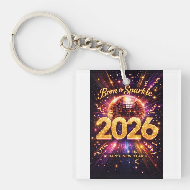 Born to Sparkle 2026 Disco Ball Happy New Year (Framsidan)