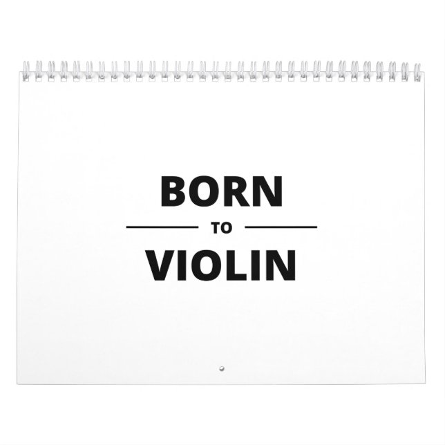 BORN TO VIOLIN KALENDER (Omslag)
