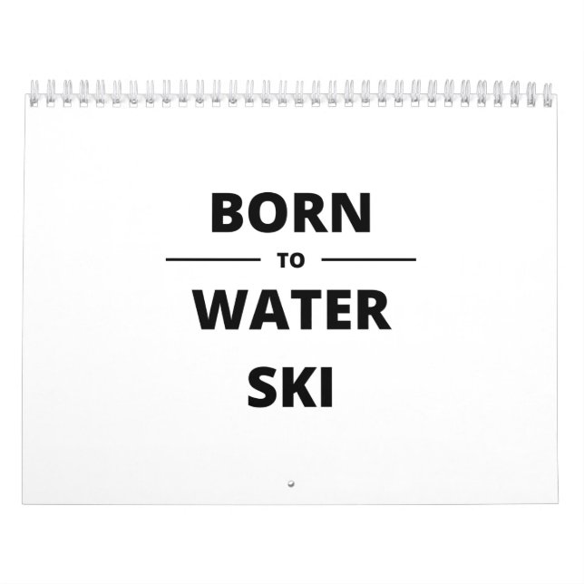 BORN TO WATER SKI KALENDER (Omslag)