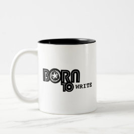 Born to Write - mug Två-Tonad Mugg