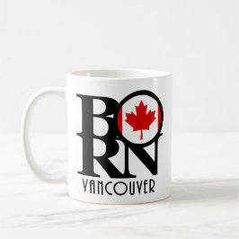 BORN Vancouver (Canadian Flagga) 11oz Kaffemugg