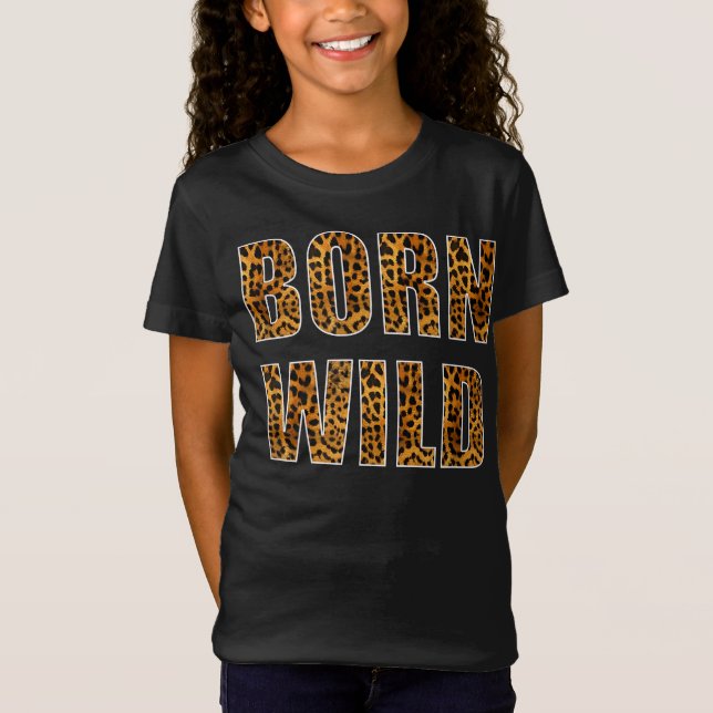 Born vild cheetah | Djurgåva T Shirt (Framsida)