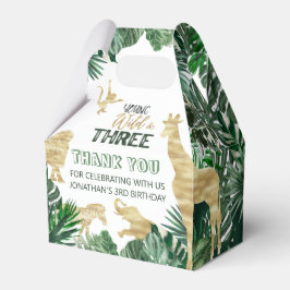 Born Vild Jungle Safari 3:e födelsedagen Presentaskar