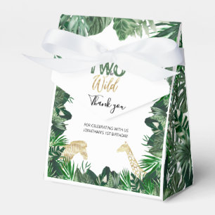 Born Vild Jungle Safari Themens andra födelsedag P Presentaskar