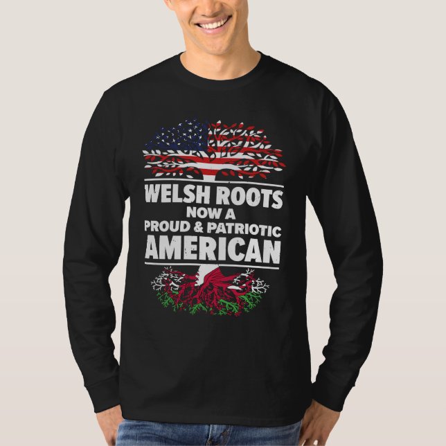 Born Welsh Wales American USA Citizenship  1 T Shirt (Framsida)