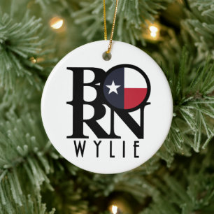 BORN Wylie Texas Julgransprydnad Keramik