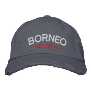 Borneo Embroized Hat Broderad Keps