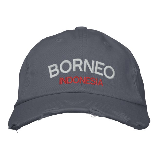 Borneo Embroized Hat Broderad Keps (Framsida)
