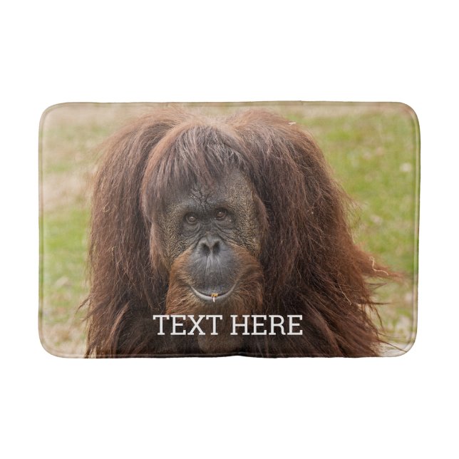 Borneo Orangutan BeSnygg fotografi Badrumsmatta (Framsidan)