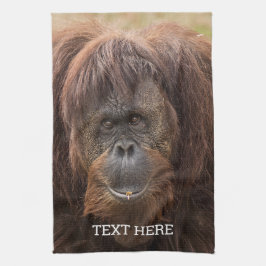 Borneo Orangutan BeSnygg fotografi Kökshandduk