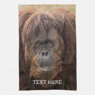 Borneo Orangutan BeSnygg fotografi Kökshandduk