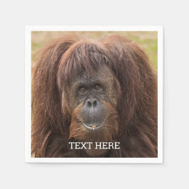 Borneo Orangutan BeSnygg fotografi Pappersservett