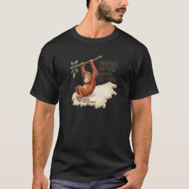 Borneo Orangutan Kalimantan Kartong T-shirt för Be