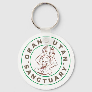 Borneo Orangutan Sanctuary Keychain Nyckelring