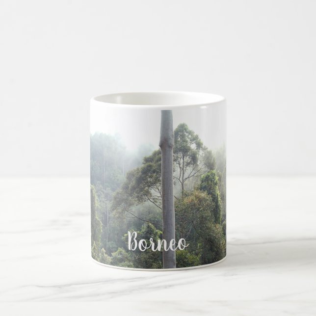 Borneo Rainforest Jungle Treetops Ligcape Scene Kaffemugg (Center)