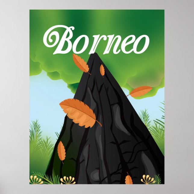 Borneo regnskog resaffisch poster (Framsidan)