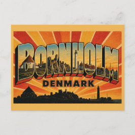 Bornholm Danmark Rund Kyrka Vykort