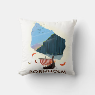 Bornholm ö Vikingakarta Kudde
