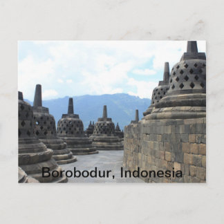Borobodur Budhist Temple, Indonesien Vykort