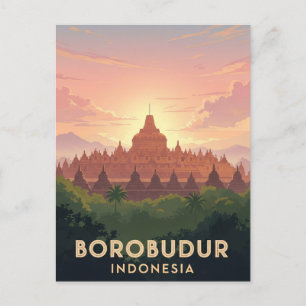Borobudur Indonesiens Unesco-världsarv Vykort