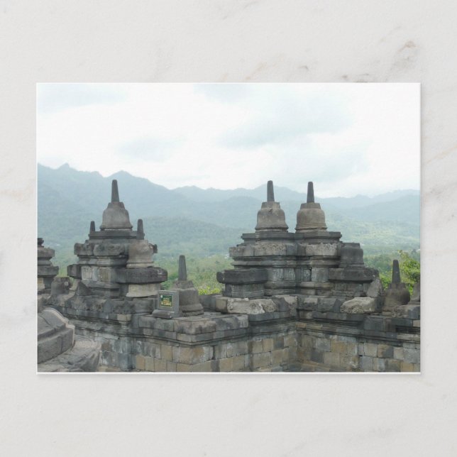 Borobudur Temple, Yogjakarta Vykort (Framsida)