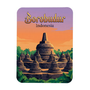 Borobudur-templet Indonesien Magnet