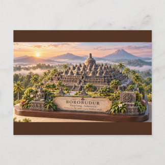 Borobudur-templet vykort