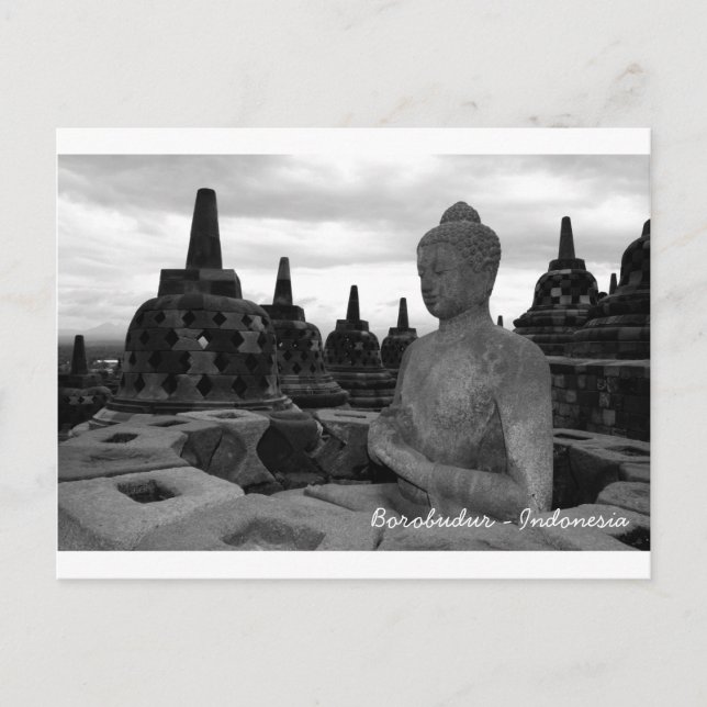 Borobudur Vykort (Framsida)