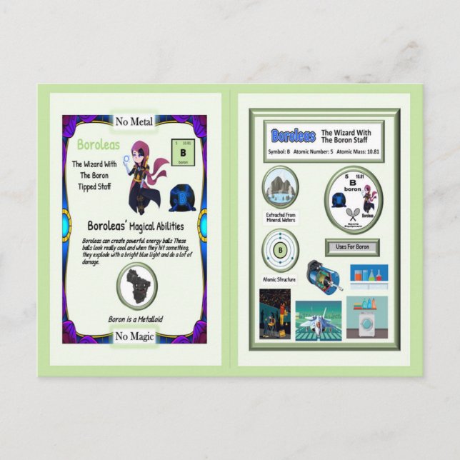 Boroleas - Boron Trading Card Vykort (Framsida)