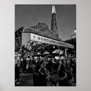 Borough Market London Bridge Poster