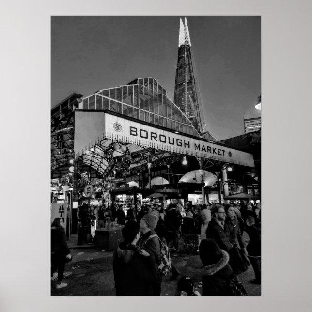 Borough Market London Bridge Poster (Framsidan)