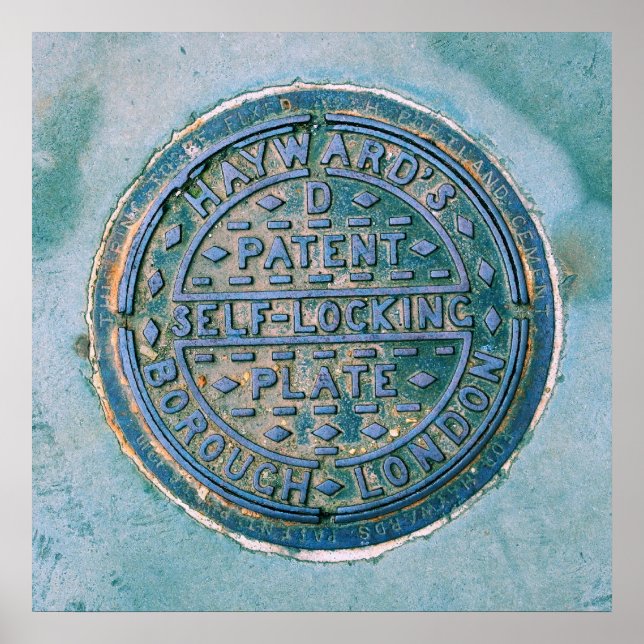 Borough of London Utility Cover Poster (Framsidan)