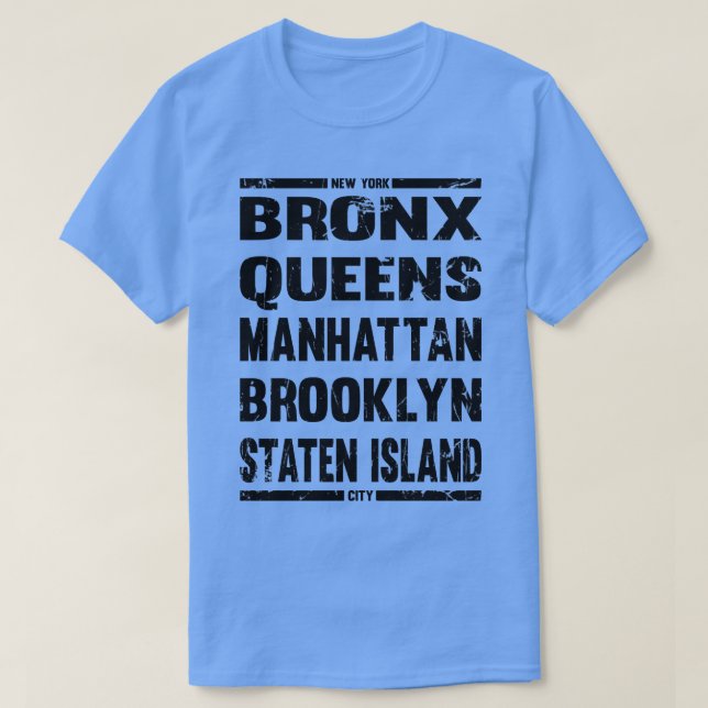 Boroughs of new York T Shirt (Design framsida)