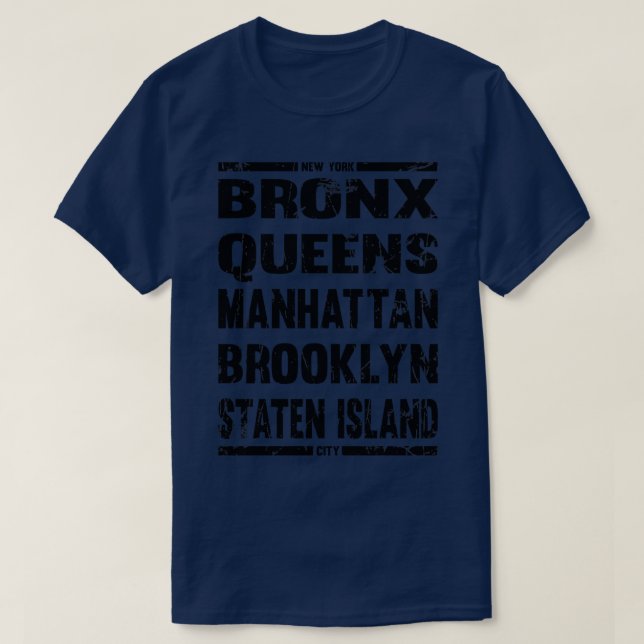 Boroughs of new York T Shirt (Design framsida)