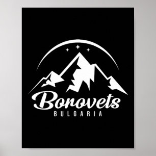 Borovets bulgares ski Resort Skiing Snowboarding ( Poster