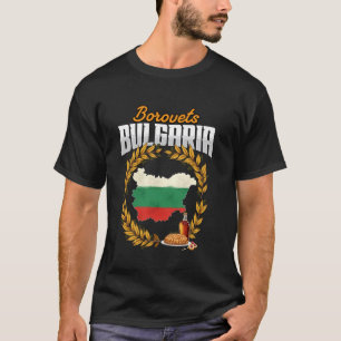Borovets Bulgarien Flagga Souvenir T Shirt