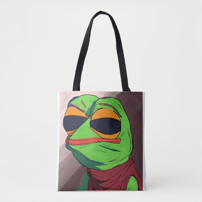 "Borpa och dåligt ritat pepe-PM Tote Bag" Tygkasse (Framsida)
