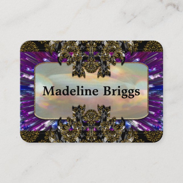 Borpuff 2,5-tums Elegant Professionell Visitkort (Framsida)