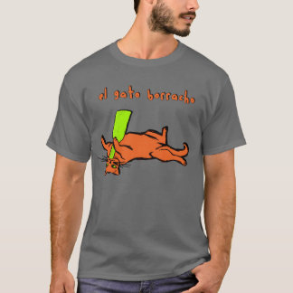 borracho för t-skjorta el-gato tee shirt