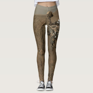 Borrande Mars Curiosity Röd Marslandskap Leggings