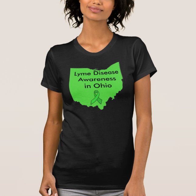Borrelios i Ohio medvetenhetsbandskjorta Tee (Framsida)