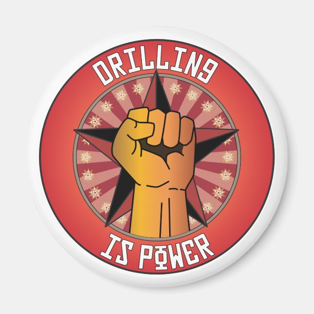 Borrning är ström magnet (Framsidan)