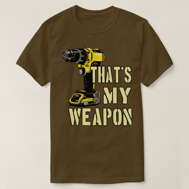 Borrning av Maskin Crateur Weapon T Shirt (Design framsida)
