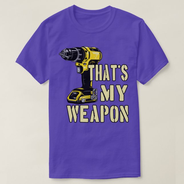 Borrning av Maskin Crateur Weapon T Shirt (Design framsida)