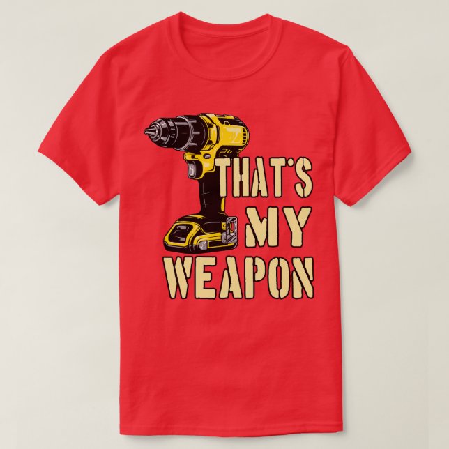 Borrning av Maskin Crateur Weapon T Shirt (Design framsida)