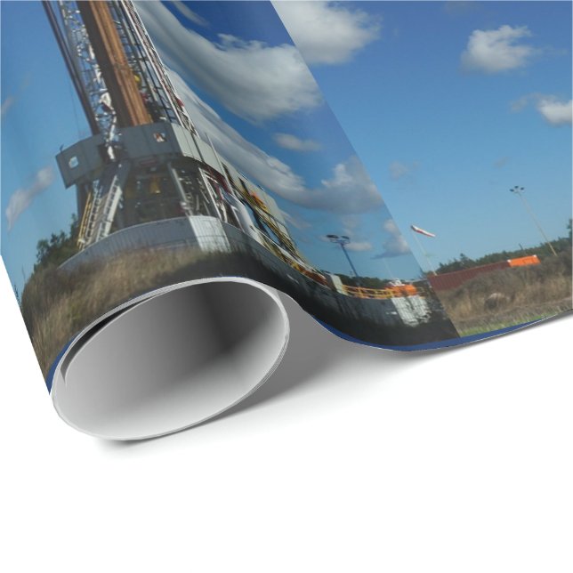 Borrning av oljeborrning Skriv ut Papper LG-omslag Presentpapper (Rullad Hörn)